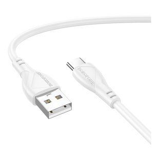 Кабель USB Borofone BX121 Type-C 3A Білий 6941991123078 фото