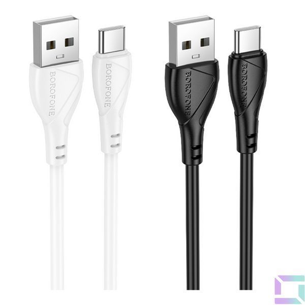 Кабель USB Borofone BX121 Type-C 3A Білий 6941991123078 фото