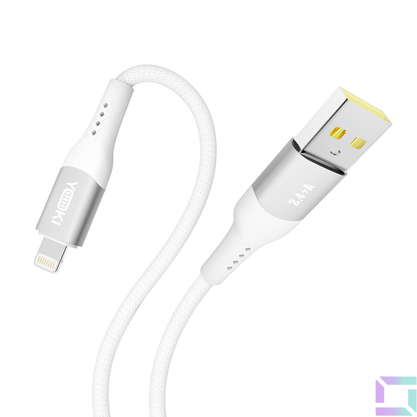 USB YOKI SOLID YK-SO15 Lightning 2.4A 1.2m Цвет Черный 6907858579242 фото