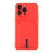 Чохол TPU Colorfull Pocket Card для iPhone 14 Pro Max Red 2020000358718 фото