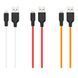Кабель USB Hoco X21 Plus Silicone Lightning Чорно-Червоний 6931474711823 фото 2