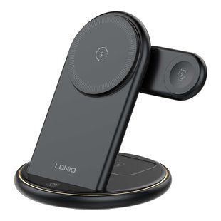 Беспроводное Зарядное Устройство LDNIO WL02 5in1 25.5W For iWatch Черный 6933138602416 фото