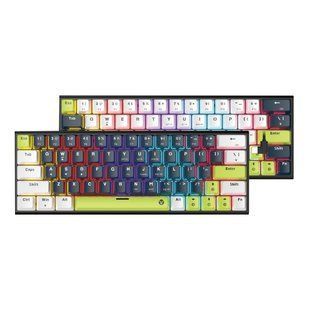 Клавіатура Ігрова FANTECH ATOM63 MK874V2 Mori Red Switch Синій 6977052250391 фото