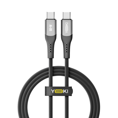 Кабель USB YOKI SOLID YK-SO15 Type-C to Type-C 60W 1.2m Колір Чорний 6907858579266 фото