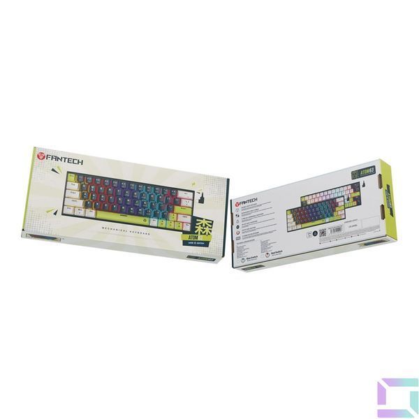 Клавіатура Ігрова FANTECH ATOM63 MK874V2 Mori Red Switch Синій 6977052250391 фото