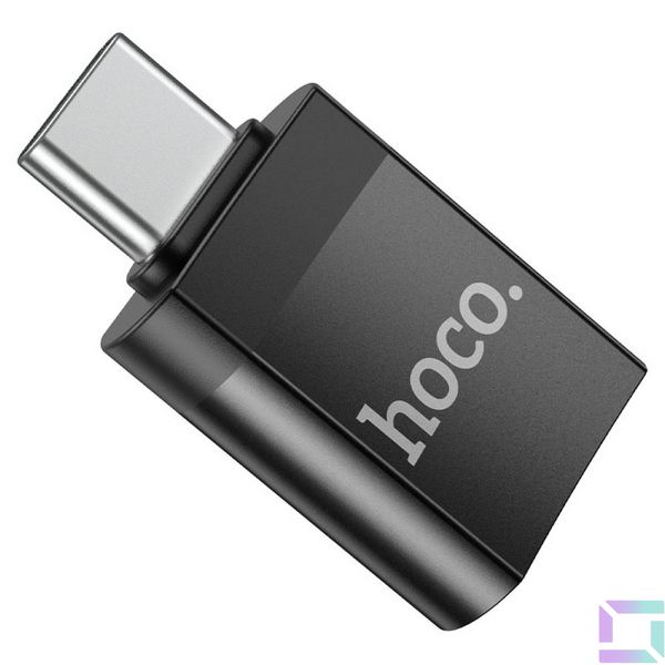 Перехідник Hoco UA17 Type-C male to USB female USB3.0 Колір Чорний 6931474762016 фото