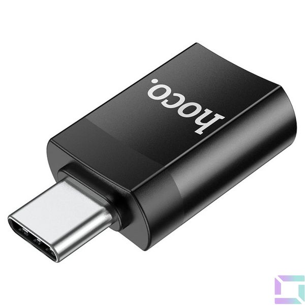 Переходник Hoco UA17 Type-C male to USB female USB3.0 Цвет Черный 6931474762016 фото