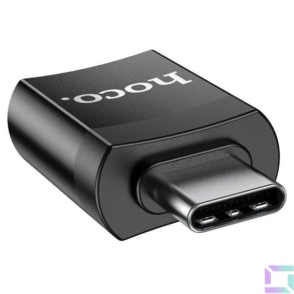 Переходник Hoco UA17 Type-C male to USB female USB3.0 Цвет Черный 6931474762016 фото