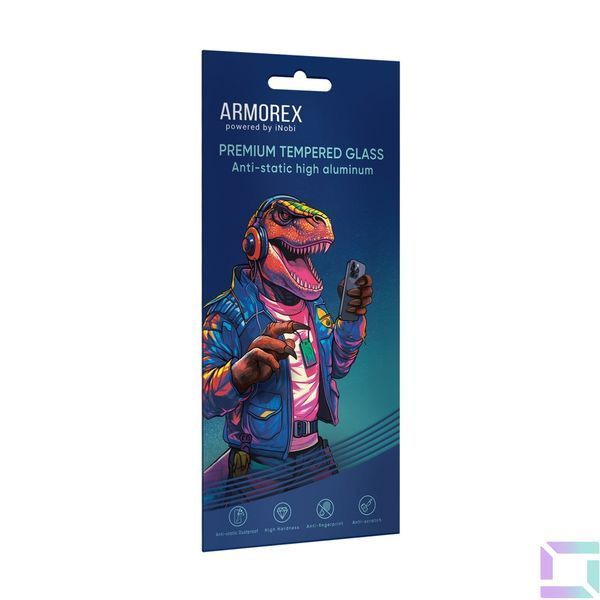 Захисне скло ARMOREX 5D High-Alum AntiDust for Xiaomi Redmi Note 13/13 Pro/14/14s/Poco M6 Pro Чорний 2020000483526 фото