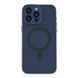 Чехол TPU+PC Magnetic Matte Camera Lens with Magsafe для iPhone 15 Pro Max Dark Blue 2020000437567 фото