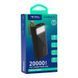 Універсальна Мобільна Батарея Power Bank Ridea RP-D20L Phoenix20 10W digital display + lamp 20000 mAh Чорний 6902013350452 фото 2
