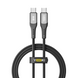 Кабель USB YOKI SOLID YK-SO15 Type-C to Type-C 60W 1.2m Чорний 6907858579266 фото 2