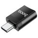 Переходник Hoco UA17 Type-C male to USB female USB3.0 Цвет Черный 6931474762016 фото 4