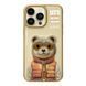 Чехол TPU+PC Nimmy 3D with Metal Buttons для iPhone 15 Pro Bear Khaki 6971080317859 фото 1