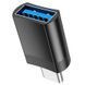 Перехідник Hoco UA17 Type-C male to USB female USB3.0 Чорний 6931474762016 фото 3