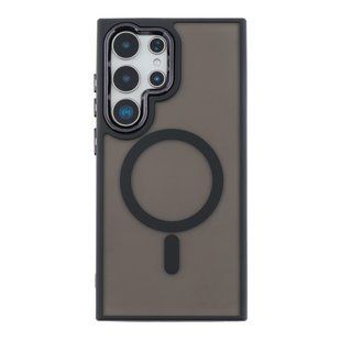 Чехол TPU+PC Space Magnetic Color with Magsafe для Samsung Galaxy S24 Ultra 5G (S928) Black 2020000436881 фото
