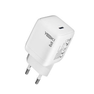 Сетевое Зарядное Устройство Yoki YK-GaN25NCB NanoGaN Type-C PD&QC 25W Белый 6900985046359 фото