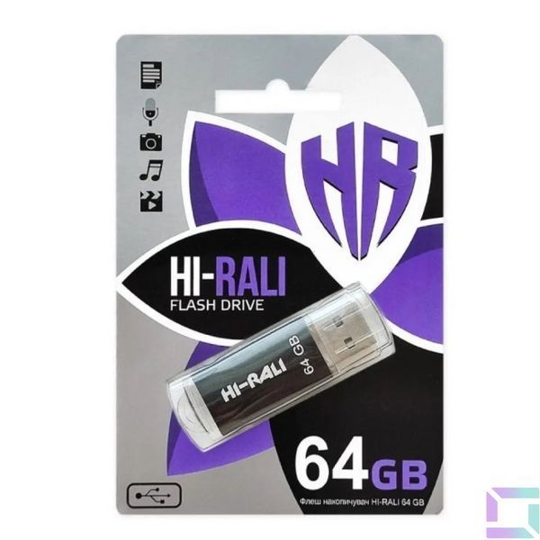 USB флеш-накопичувач 3.0 Hi-Rali Rocket 64gb Чорний 4711472585594 фото