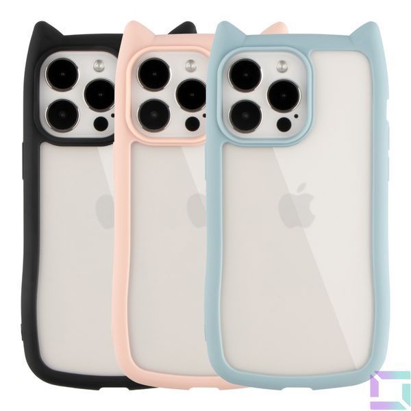 Чохол TPU+PC Cat Ears Case для iPhone 14 Pro Max Black 2020000470724 фото