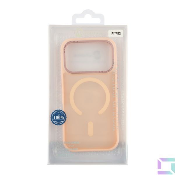 Чохол TPU+PC Goldencis Matte with MagSafe для iPhone 17 Pro Pink 2020000496755 фото