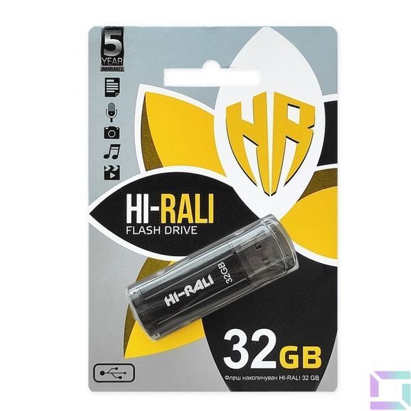 USB флеш-накопичувач Hi-Rali Stark 32gb Чорний 4711472588694 фото