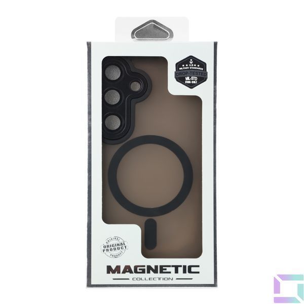 Чехол TPU+PC Magnetic Matte Camera Lens with Magsafe для Samsung Galaxy S24 5G (S921) Black 2020000437284 фото