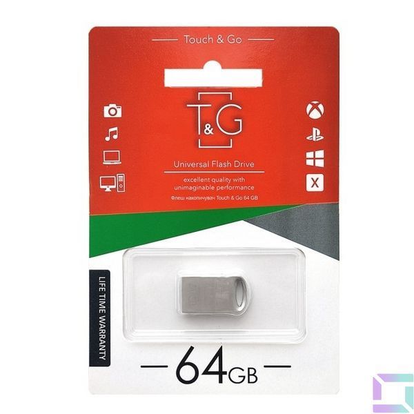 USB Flash Drive T&G 64gb Metal 105 Стальной 4711472588069 фото