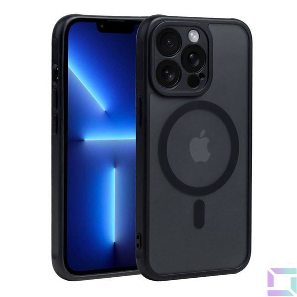 Чехол TPU+PC Anti Drop Full Camera with MagSafe для iPhone 13 Pro Max Black 2020000390794 фото