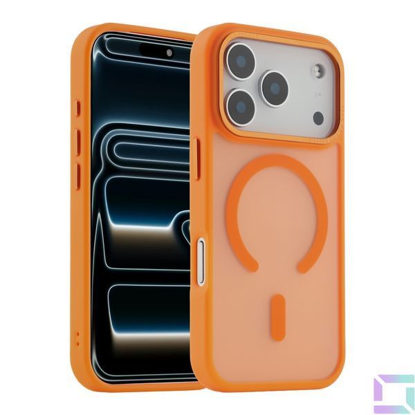 Чохол TPU+PC Goldencis Matte with MagSafe для iPhone 17 Pro Pink 2020000496755 фото