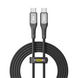 Кабель USB YOKI SOLID YK-SO15 Type-C to Type-C 60W 2m Чорний 6907858579327 фото 2