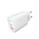 Мережевий зарядний пристрій YOKI Led Series YK-20PD+QC 20W Бiлий 6902013731923 фото 4