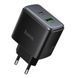 Мережевий Зарядний Пристрій Hoco C158A 1USB-C/1USB QC/PD45W GAN Чорний 6942007671965 фото 1