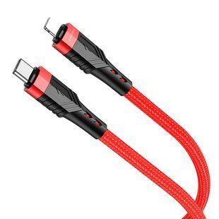 Кабель USB Borofone BU35 PD Type-C to Lightning 1,2m Червоний 6974443385274 фото