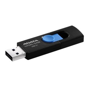 USB Flash Drive 3.1 A-Data AUV 320 64Gb Цвет Черно-голубой 4713218462824 фото