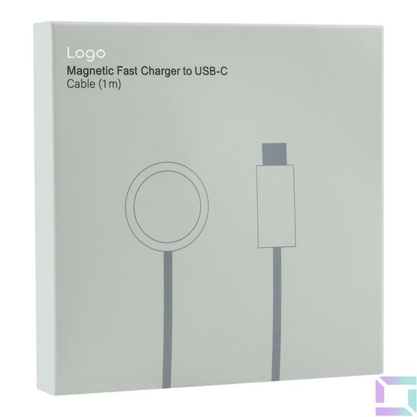 Бездротовий Зарядний Пристрій For IP Watch Magnetic USB-C 1:1 Бiлий 1901989035252 фото