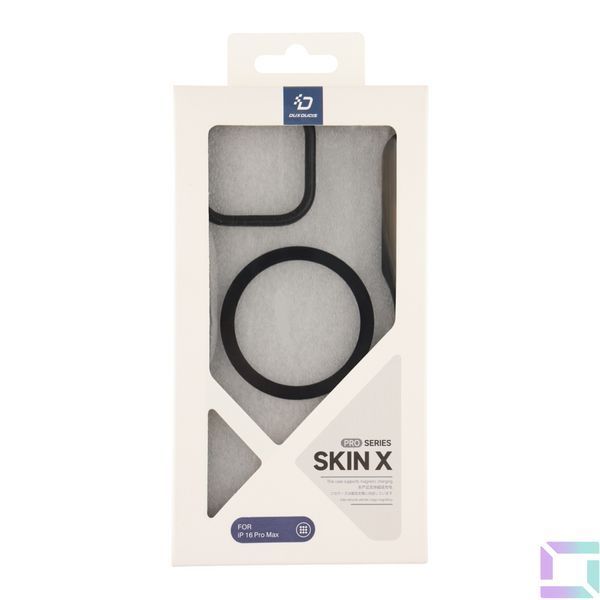 Чехол-книжка Dux Ducis Skin X Pro with MagSafe для iPhone 16 Pro Max Pure Black 6934913004517 фото