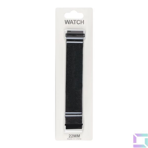 Ремінець Універс 22mm Milanese loop для Samsung/Amazfit/Huawei Black 2020000438274 фото