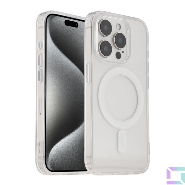 Чохол TPU Clear Case with Magsafe для iPhone 15 Pro Max Transparent 2020000355434 фото