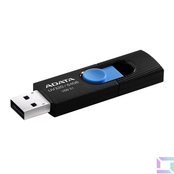 USB Flash Drive 3.1 A-Data AUV 320 64Gb Цвет Черно-голубой 4713218462824 фото