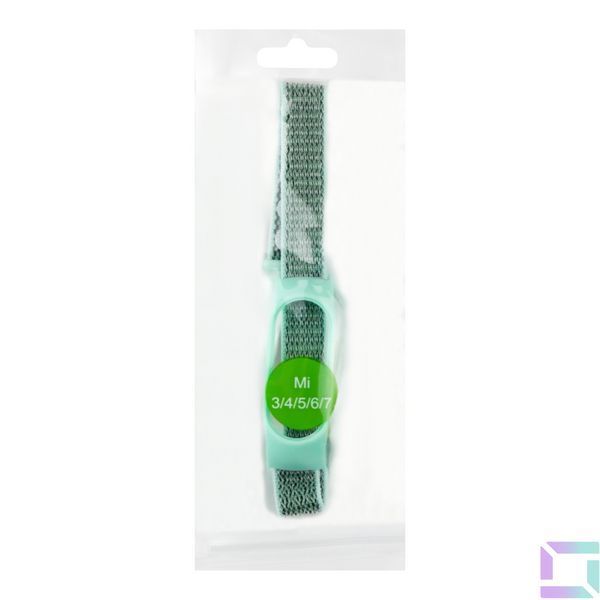 Ремінець для Xiaomi Mi Band 3/4/5/6/7 Nylon Blue/Yellow 2020000424468 фото