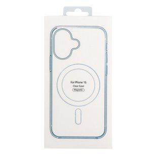Чохол TPU Clear Case with Magsafe для iPhone 16 Transparent 2020000412632 фото