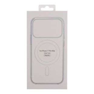 Чохол TPU Clear Case with Magsafe для iPhone 17 Pro Max Transparent 2020000482895 фото