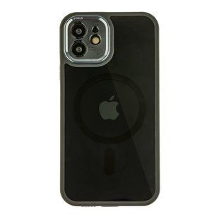 Чохол TPU+PC+Metal Calais with MagSafe для iPhone 12 Black 2020000406181 фото