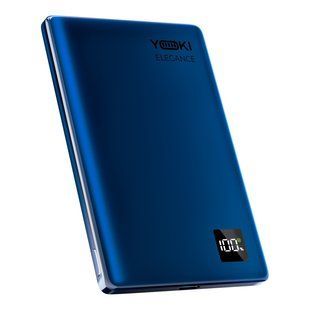 Магнітна Універсальна Мобільна Батарея YOKI Elegance 15W 5000 mAh YK-MPE515 Deep Blue 6902913325437 фото