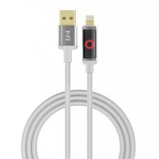 USB YOKI SM33 SMART PULSE to iP 2,4A 1.2m Белый 6987455001711 фото
