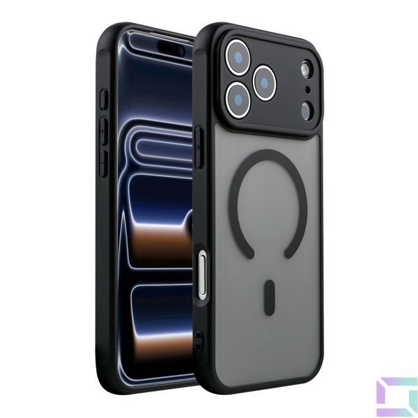 Чохол TPU+PC Anti Drop Full Camera with MagSafe-C для iPhone 18 Pro Max Black 2020000518358 фото