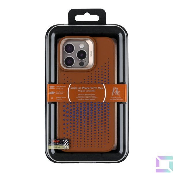 Чохол Kajsa Splendid Collection Circle with MagSafe для iPhone 16 Pro Max Brown 2020000509110 фото