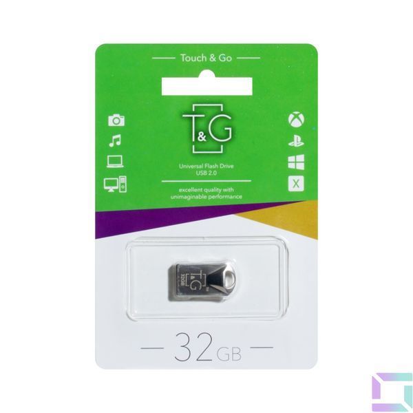 USB Flash Drive T&G 32gb Metal 106 Стальной 1931472584776 фото