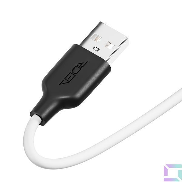 Кабель USB Ridea RC-AI21 AirSiliconePro Type-C 3A Біло-Чорний 6908013800072 фото
