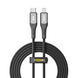 Кабель USB YOKI SOLID YK-SO15 Type-C to Lightning 30W 2m Чорний 6907858579334 фото 2